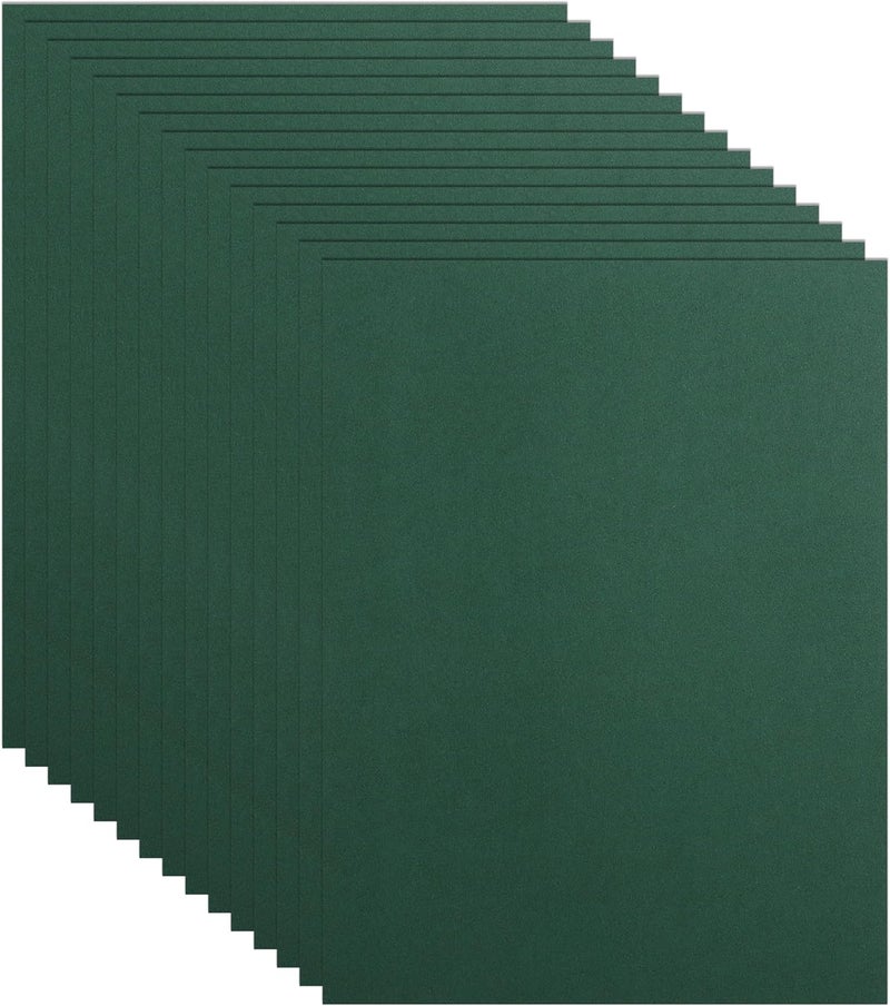 Guakicae 40 Sheets Dark Green Cardstock 8.5 x 11 Craft Paper, 75lb Premium Christmas Green Card Stock for DIY Making Cards, Office Printing, Party, Greeting Cards - Image 1